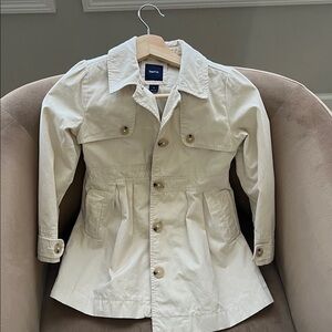 GAP Off-White Button-Up Jacket
